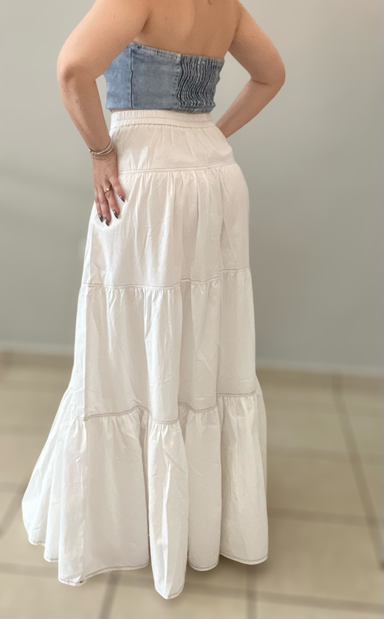 White Maxi Skirt